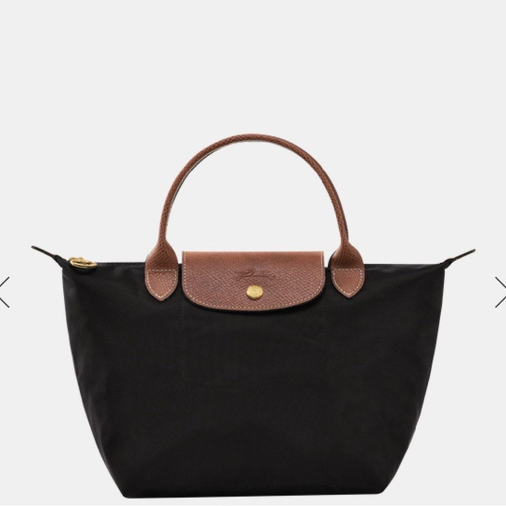 LE PLIAGE ORIGINAL Small Longchamp handbag. Canvas tote with two inside pockets.